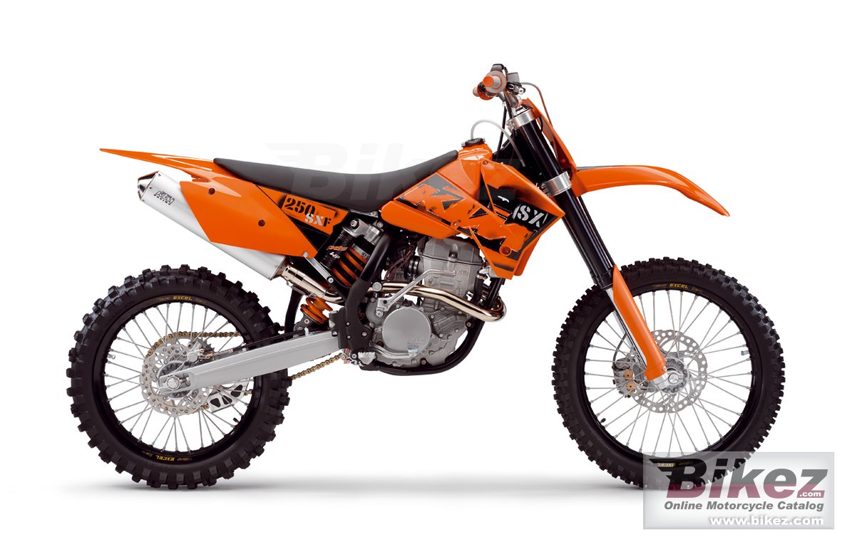 Big KTM 250 sx-f picture and wallpaper from Bikez.com